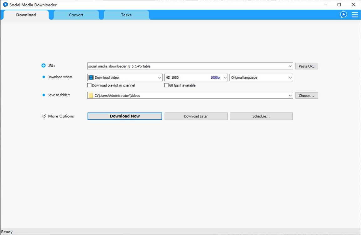 Social Media Downloader v8.5.1 便携版｜多平台资源下载工具 第1张