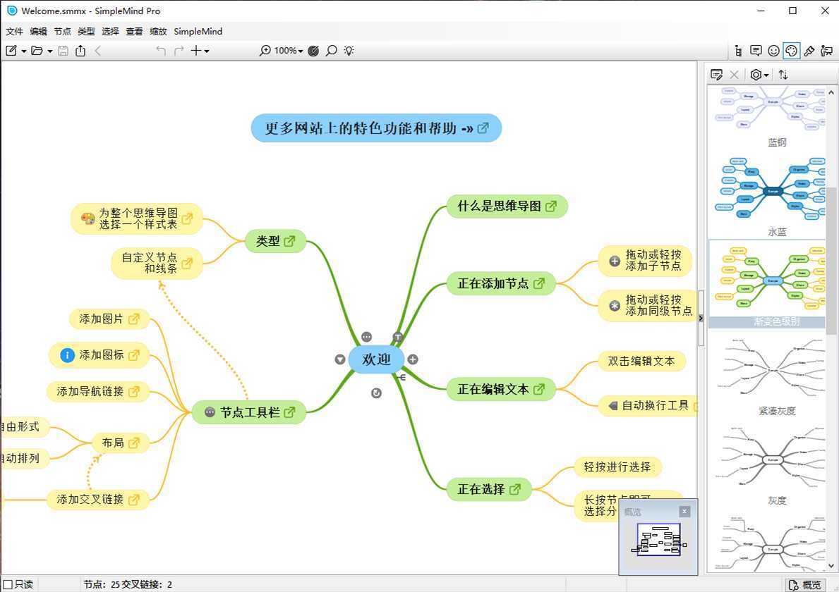 SimpleMind(思维导图软件) Pro v2.10.0.6691 多语便携版 第1张