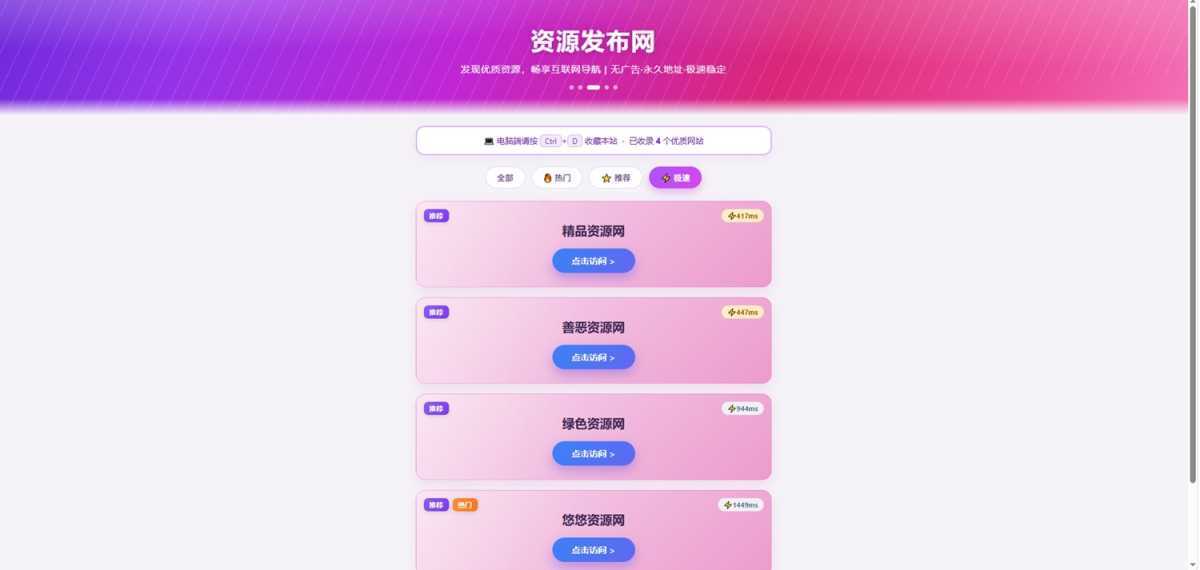 资源发布网引导发布页seo优化版Html源码 第1张